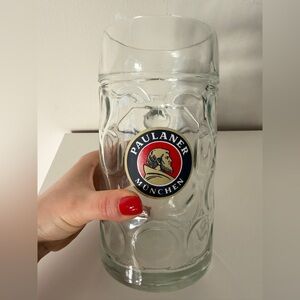 Clear Glass Beer Stein